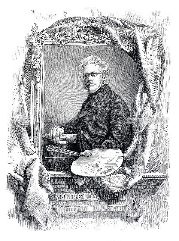 French battle painter Hippolyte Bellangé portrait 1866